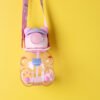 Spout Large Capacity 750ml Children Gift Plastic Drinking Water Bottle Cartoon Bear Back